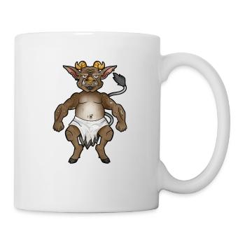Zeichnung eines Kallikantzaros - Tasse - Weiß - Rechts