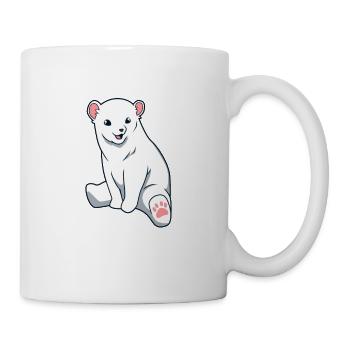 Kawaii Polarbär - Tasse - Weiß - Rechts
