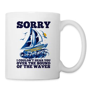 Segelboot Kapitän Spruch Zum Segeln - Tasse - Weiß - Rechts
