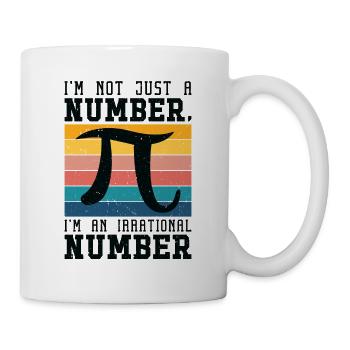 Pi Tag Retro Mathématiques Pi Symbol Mathématiques Nombre - Mug blanc - blanc - Droite