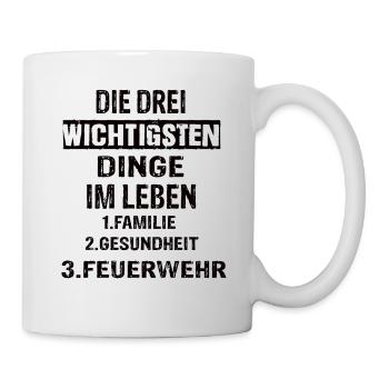 Feuerwehr - Tasse - Weiß - Rechts
