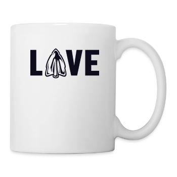 Love Arrowhead Collecting Jagdspitzen Pfeilspitzen - Tasse - Weiß - Rechts
