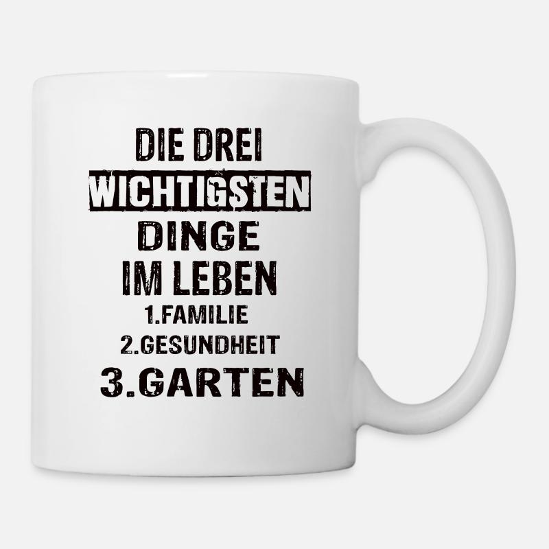 Garten - Tasse - Weiß