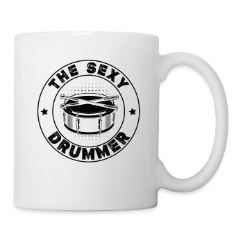 The Sexy Drummer - Drum Playing Drummer Drum Playe - Mug - white - Right