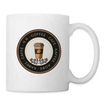 Badge Amateur de café - Mug blanc - blanc - Droite