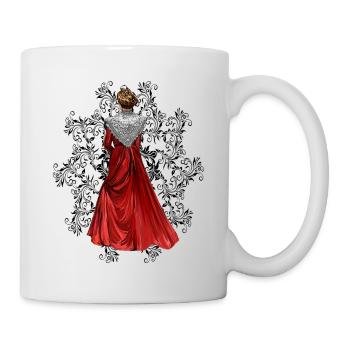 Arlesienne red mandala - Mug - white - Right