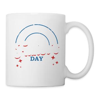 Happy Father's Day Moustache Decor Prouder - Mug - white - Right