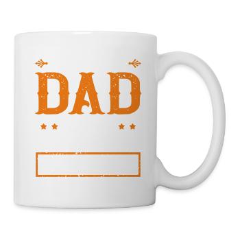 Stolzer Vater Mit Einer Wunderbaren Familie Stolz - Tasse - Weiß - Rechts