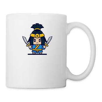 Samurai Japan Japanese fighter - Mug - white - Right