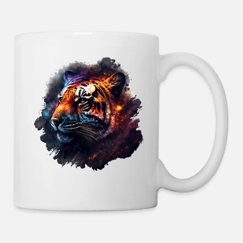 Tiger Kunst Geschenk Geburtstagsgeschenk Tiere - Tasse - Weiß