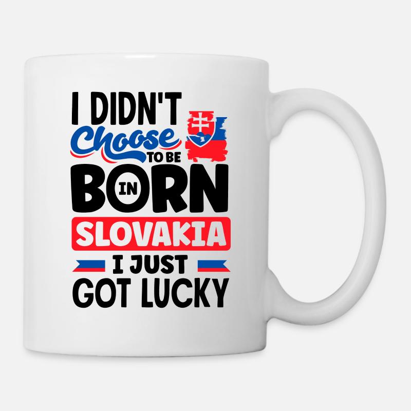 Slovaquie slovaque Citation du drapeau slovaque - Mug blanc - blanc