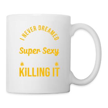 Super Sexy Camping Lady Glamping Funny Camper - Tasse - Weiß - Rechts