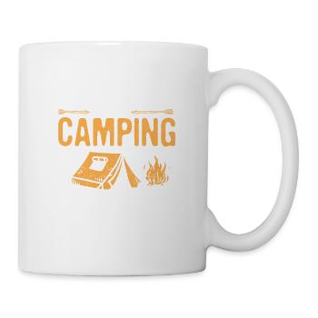 Cette fille adore camper avec son mari - Mug blanc - blanc - Droite