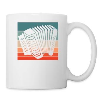 Accordion Styrian harmonica accordion player - Mug - white - Right