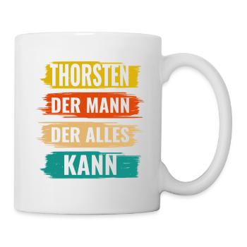 Thorsten Der Mann Der Alles Kann Vorname Thorsten - Tasse - Weiß - Rechts