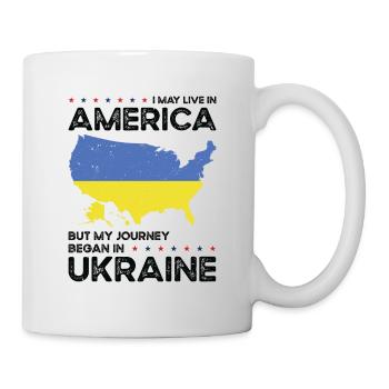 Born Ukrainian Ukraine American USA Citizenship - Mug - white - Right
