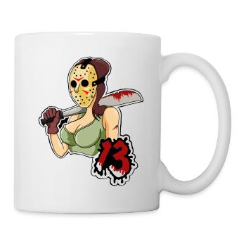 Lady 13 - Mug blanc - blanc - Droite