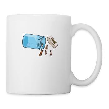 Happy Pills Boxer Funny Dog Lover Humor Pet Cool - Mug - white - Right