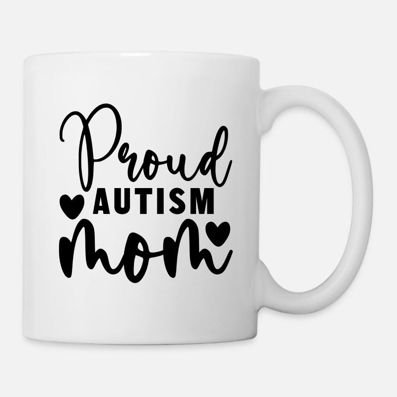 Fière maman autiste - Mug blanc - blanc