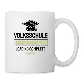 Volksschule Geschafft Absolvent Abgänger - Tasse - Weiß - Rechts