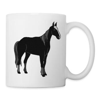 Pferd - Tasse - Weiß - Rechts