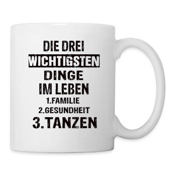 Tanzen - Tasse - Weiß - Rechts