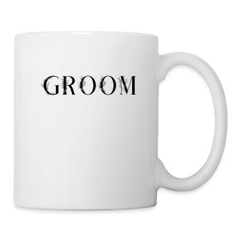 Lettrage du marié - Mug blanc - blanc - Droite