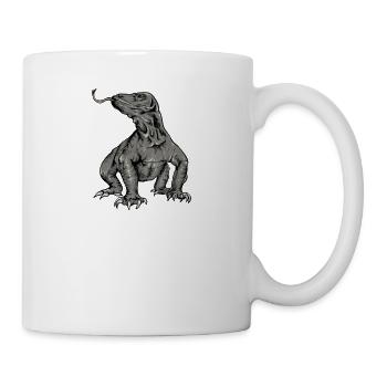 Komodo dragon I Komodo dragon motif for reptiles - Mug - white - Right