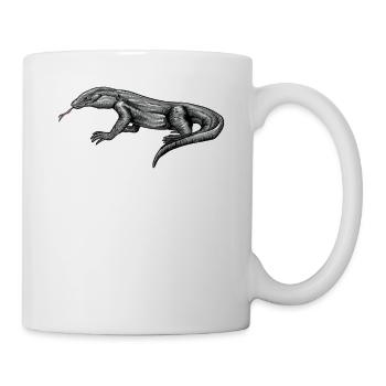 Komodo dragon I Komodo dragon motif for reptiles - Mug - white - Right