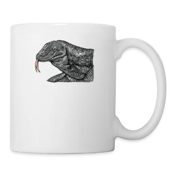 Komodo dragon I Komodo dragon motif for reptiles - Mug - white - Right
