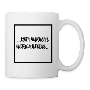 Pas vos clés, pas vos pièces - Mug blanc - blanc - Droite