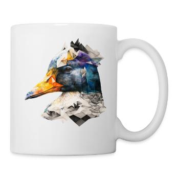 Canard Oiseau Coloré Cadeau Femme Art Animaux Zoo - Mug blanc - blanc - Droite