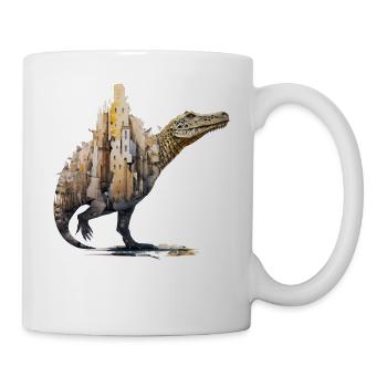 Crocodile Architecte Cadeau Homme Art Animaux Zoo - Mug blanc - blanc - Droite
