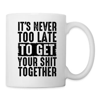 Positive Inspiration Men Women Funny Motivation - Mug - white - Right