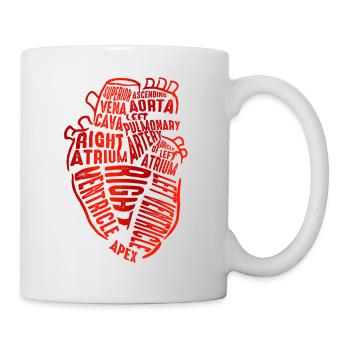 Parts Of Heart - Mug - white - Right
