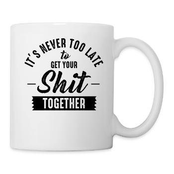 Positive Inspiration Männer Frauen Lustige Motivation - Tasse - Weiß - Rechts