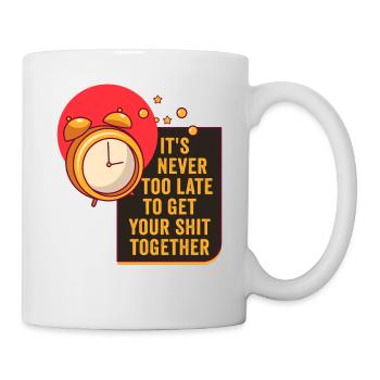 Positive Inspiration Men Women Clock Of Life - Mug - white - Right