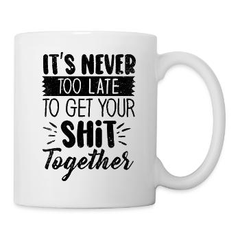 Positive Inspiration Men Women Funny Motivation - Mug - white - Right