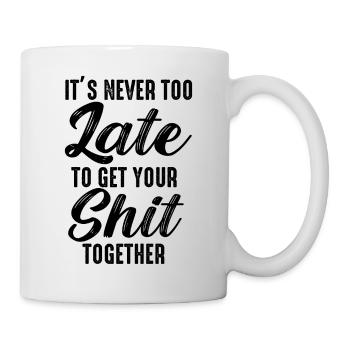 Positive Inspiration Männer Frauen Lustige Motivation - Tasse - Weiß - Rechts