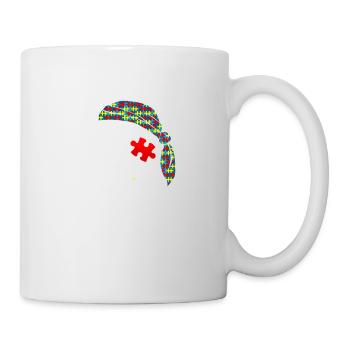 I'm Autistic Pirat - Skull Autism Awareness - Tasse - Weiß - Rechts