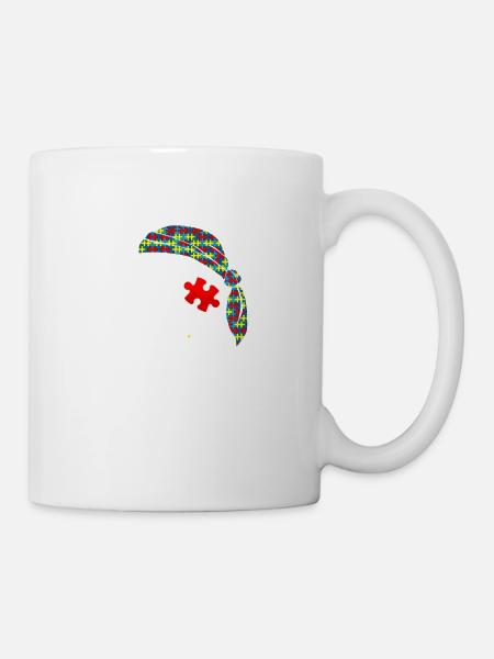 I'm Autistic Pirate - Skull Autism Awareness - Mug - white