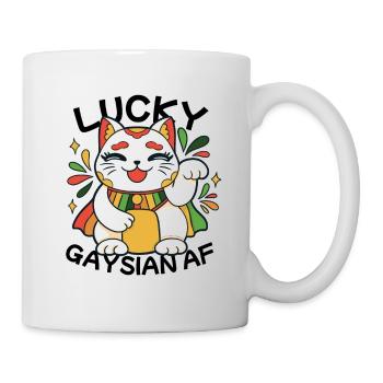 Gay Lesbian LGBTQ Cat Gaysian I Gift - Mug - white - Right