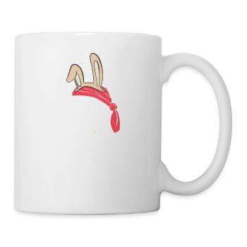 Jolly Roger Pirat Osterhase Schatzsucher - Tasse - Weiß - Rechts