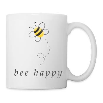 bee happy - Mug - white - Right
