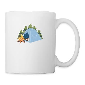 When it comes to my grandchildren and camping - Mug - white - Right