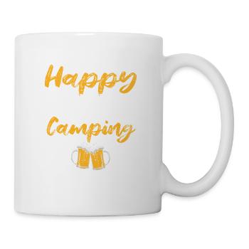 It's always happy hour when I'm camping - Mug - white - Right