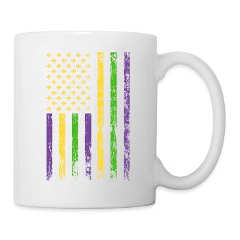 American Flag Holiday Fool Mask - Mug - white - Right