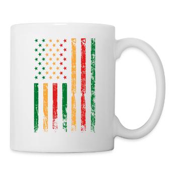 African-American flag holiday - Mug - white - Right