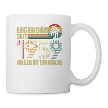Oldtimer Baujahr 1959 geboren Geburtstag Spruch - Tasse - Weiß - Rechts