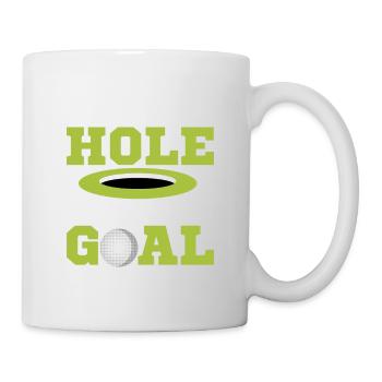 Your Hole Is My Goal Golfing Golf - Tasse - Weiß - Rechts